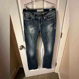 BKE Womens Addison Bootcut Stretch  Jeans 31 Long